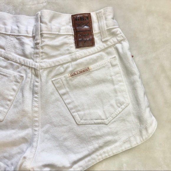 GBJ Jeans White Denim Jean Short Size Small/24 - Picture 5 of 9